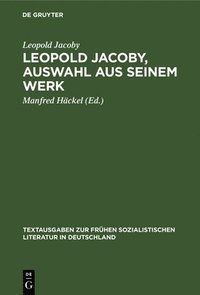 bokomslag Leopold Jacoby, Auswahl Aus Seinem Werk