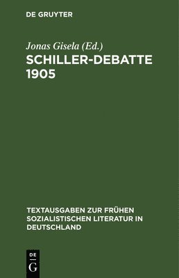 bokomslag Schiller-Debatte 1905