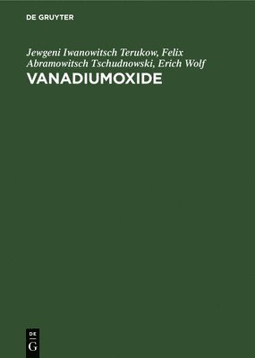 bokomslag Vanadiumoxide