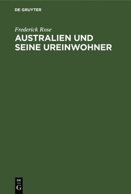 bokomslag Australien Und Seine Ureinwohner