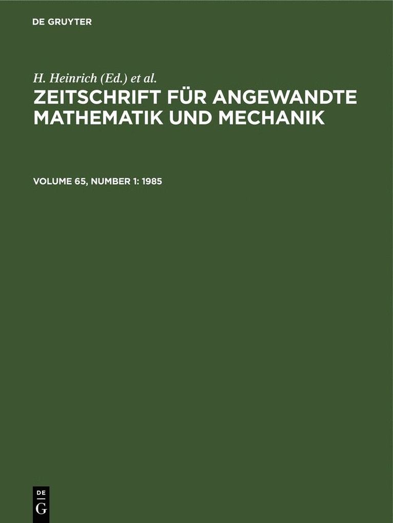 H. Heinrich, G. Schmid - 1985, Inbunden