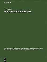 bokomslag Die Dirac-Gleichung