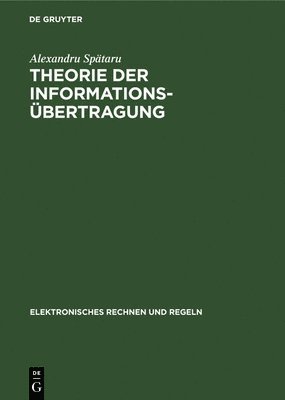 bokomslag Theorie Der Informationsbertragung