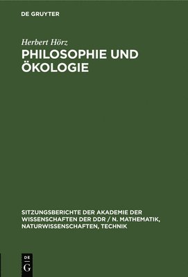 Philosophie Und kologie 1