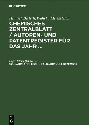 Eugen Klever, Heinz Walter - 1959, II. Halbjahr: Juli-Dezember, Inbunden