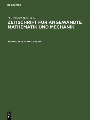 H Heinrich, G Schmid - Oktober 1981, Inbunden