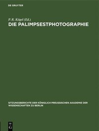 bokomslag Die Palimpsestphotographie