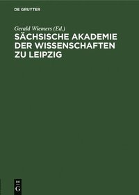 bokomslag Schsische Akademie Der Wissenschaften Zu Leipzig