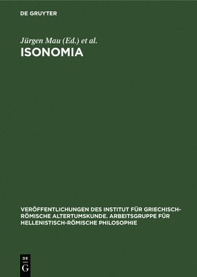 Jürgen Mau, Ernst Günther Schmidt - Isonomia, Inbunden