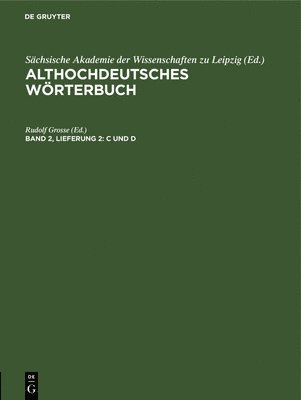 Rudolf Grosse, Siegfrid Blum, Sybille Blum - C Und D, Inbunden