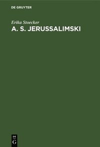bokomslag A. S. Jerussalimski