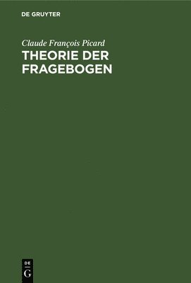 bokomslag Theorie Der Fragebogen