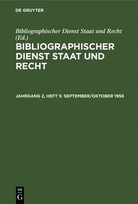 bokomslag September/Oktober 1956