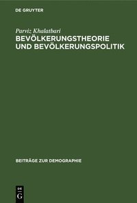 bokomslag Bevölkerungstheorie Und Bevölkerungspolitik