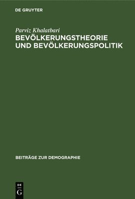 bokomslag Bevölkerungstheorie Und Bevölkerungspolitik