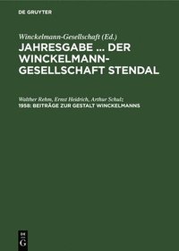 bokomslag Beiträge Zur Gestalt Winckelmanns