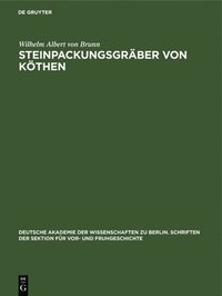 bokomslag Steinpackungsgräber Von Köthen