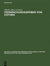 bokomslag Steinpackungsgrber Von Kthen