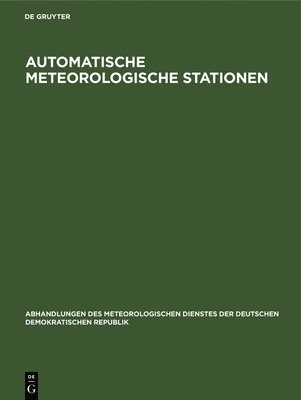 Degruyter - Automatische Meteorologische Stationen, Inbunden