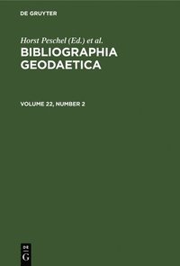 bokomslag Bibliographia Geodaetica. Volume 22, Number 2