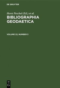 bokomslag Bibliographia Geodaetica. Volume 22, Number 3