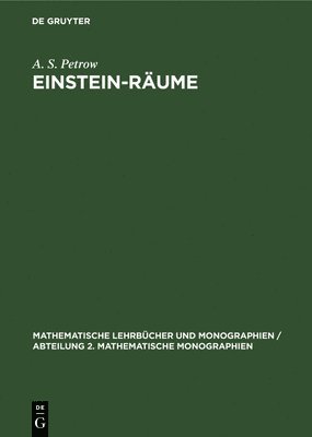 A S Petrow - Einstein-Räume, Inbunden
