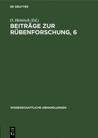 bokomslag Beitrge Zur Rbenforschung, 6