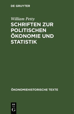 bokomslag Schriften Zur Politischen Ökonomie Und Statistik