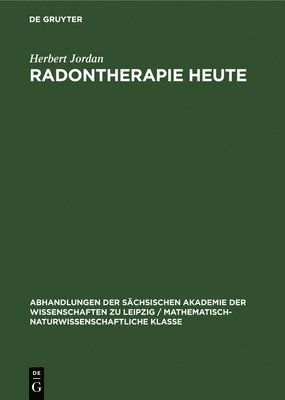 bokomslag Radontherapie Heute