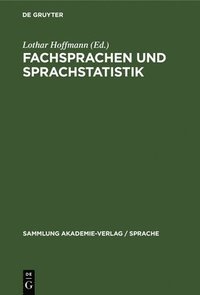 bokomslag Fachsprachen Und Sprachstatistik