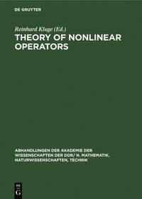 bokomslag Theory of Nonlinear Operators