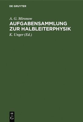 bokomslag Aufgabensammlung Zur Halbleiterphysik