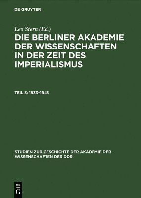 Leo Stern, Conrad Grau, Wolfgang Schlicker, Liane Zeil - 1933-1945, Inbunden