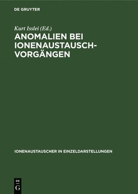 bokomslag Anomalien Bei Ionenaustausch-Vorgängen