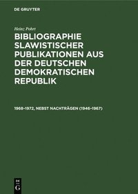 bokomslag 1968-1972, Nebst Nachträgen (1946-1967)