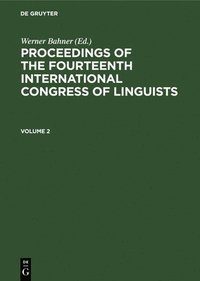 bokomslag Proceedings of the Fourteenth International Congress of Linguists. Volume 2