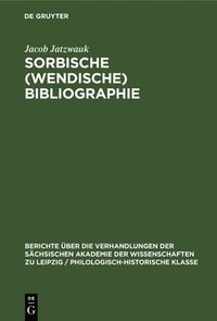 bokomslag Sorbische (Wendische) Bibliographie
