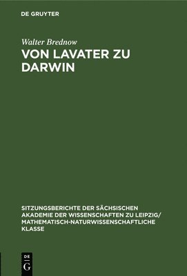 Von Lavater Zu Darwin 1