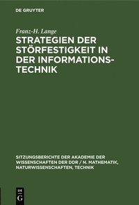 bokomslag Strategien Der Strfestigkeit in Der Informationstechnik