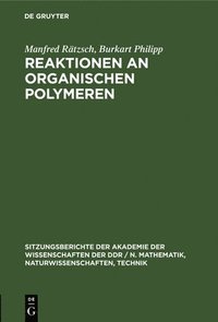 bokomslag Reaktionen an Organischen Polymeren