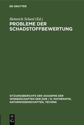 Probleme Der Schadstoffbewertung