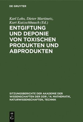 bokomslag Entgiftung Und Deponie Von Toxischen Produkten Und Abprodukten