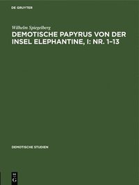 bokomslag Demotische Papyrus Von Der Insel Elephantine, I: Nr. 1-13