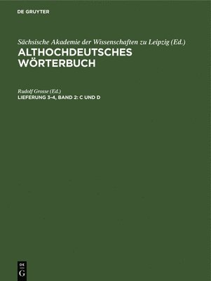 Rudolf Grosse - Band 2: C Und D, Inbunden