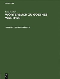 bokomslag Eben Bis Gräßlich