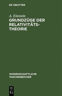 bokomslag Grundzüge Der Relativitätstheorie