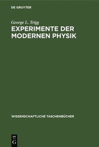 bokomslag Experimente Der Modernen Physik