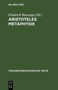 bokomslag Aristoteles Metaphysik