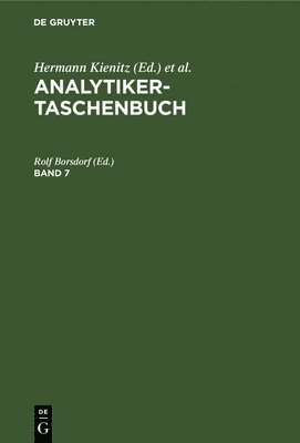 bokomslag Analytiker-Taschenbuch. Band 7