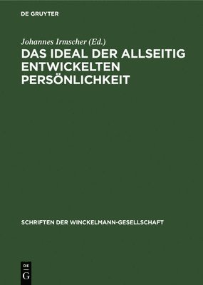 bokomslag Das Ideal Der Allseitig Entwickelten Persnlichkeit